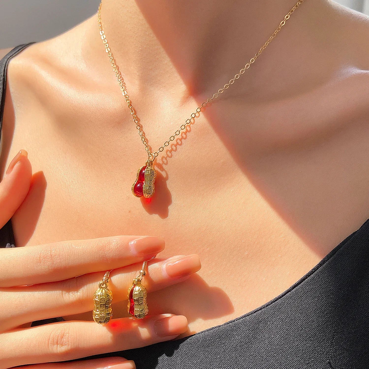 4 PCS Irregular Pearls Jewelry Set Korean Pearl Pendant Choker Stud Earring Rings for Women Classic Bracelet Wedding Jewelry